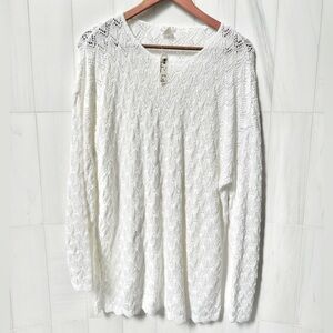 NWT Vintage The White House Crochet Style Sweater | White